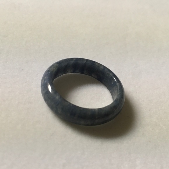 Blue Aventurine Natural Gemstone Ring - Size 8 - Picture 3 of 6